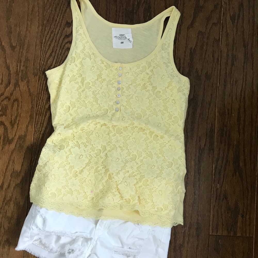 Soft H&M lace tank top